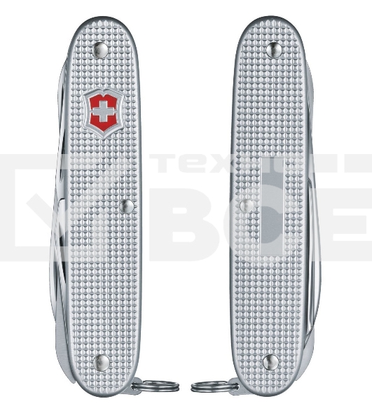 Нож Victorinox Farmer X Alox, 93 мм, 10 функций, алюминиевая рукоять, серебристый