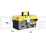 Ящик для инстр. Deko DKTB25 1отд. 6карм. желтый/черный (065-0830), фото2