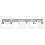 Вешалка навесная на дверь, 6 крючков, белый Rexant, фото3