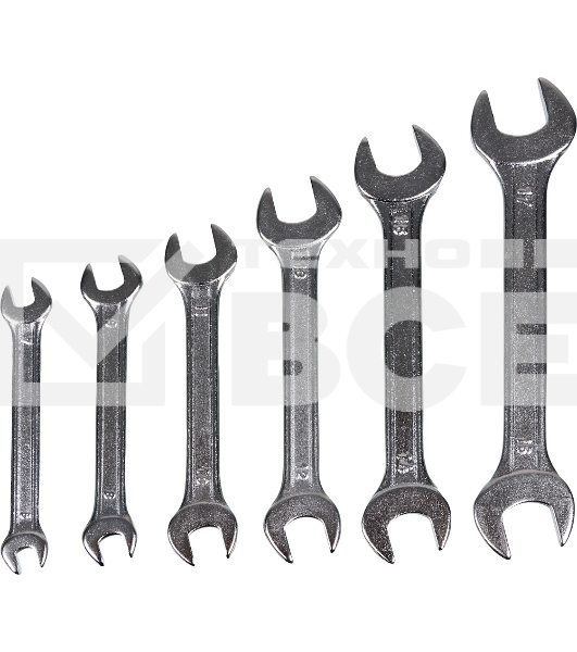Набор рожковых ключей 6 шт. 6 - 17 73/6/5/3 ВИХРЬ
