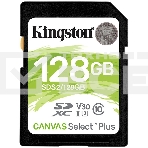Флеш карта SDHC 128Gb Class10 Kingston <SDS2/128GB>, Canvas Select 100R CL10 UHS-I, фото15