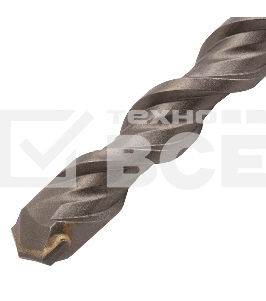 Бур по бетону, двойная спираль, Cobalt W-tip, 14x460 мм, SDS PLUS Denzel