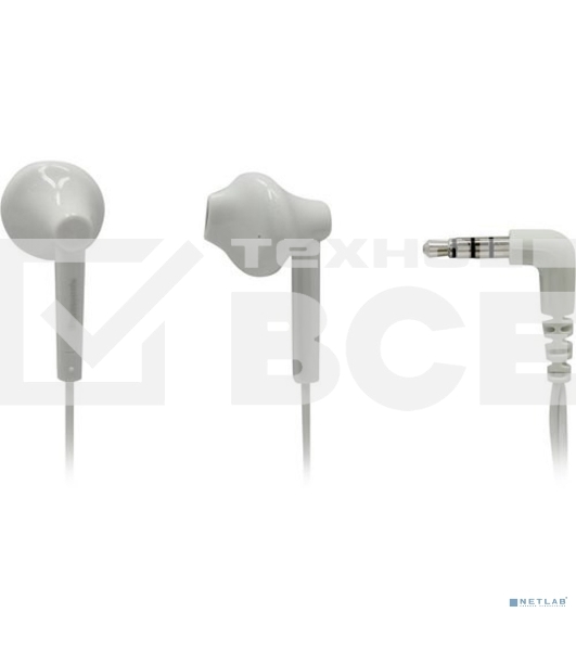 Наушники Panasonic RP-TCM55GC-W внутриканальные 10-24000Гц 1.2м 3.5мм 109дБ микрофон белые