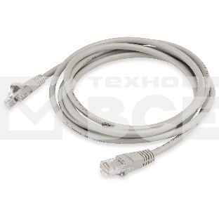 Патч-корд Buro LSZH UTP cat5E 2м серый RJ-45 (m)-RJ-45 (m) (UTP-5E-2M-G-LSZH)