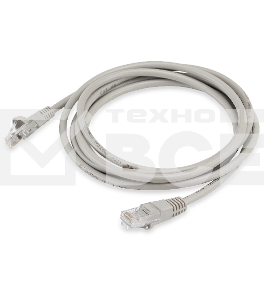 Патч-корд Buro LSZH UTP cat5E 2м серый RJ-45 (m)-RJ-45 (m) (UTP-5E-2M-G-LSZH)