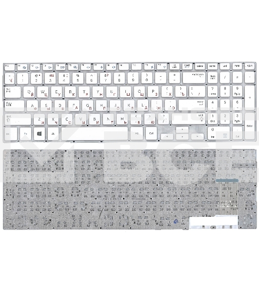 Клавиатура для ноутбука Samsung NP370R5E NP510R5E белый