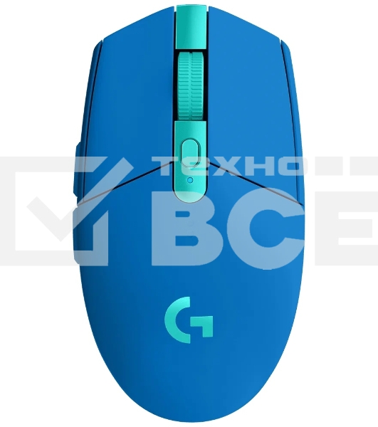 Мышь беспроводная Logitech G304 Lightspeed синий, 12000 dpi, радиоканал, USB, кнопки - 6