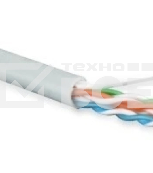 Кабель информационный Hyperline UUTP4R-C5E-S24-IN-LSZH-GY-305 кат.5E UTP 4 пары 24AWG LSZH внутренний 305м серый
