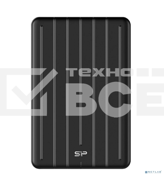 Внешний накопитель SSD Silicon Power 512Gb Bolt B75 Pro <SP512GBPSD75PSCK> (USB 3.1 Gen2 Type C, 520/450Mbs, противоударный MIL-STD 810G, 124х82х12mm, 85g) Black