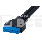 Планка USB 3.0 на заднюю панель низкопрофильная Cablexpert CC-USB3-RECEPTACLE-LP, 2 порта USB, фото4