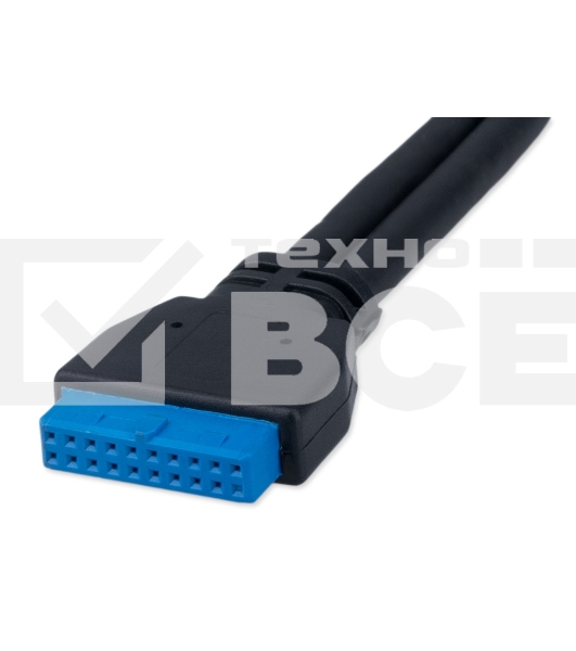Планка USB 3.0 на заднюю панель низкопрофильная Cablexpert CC-USB3-RECEPTACLE-LP, 2 порта USB