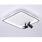 Светильник Ambrella light FL5115/1+2 WH/BK белый/черный 97W 3000K-6400K 480*480*130 (ПДУ ИК), фото5