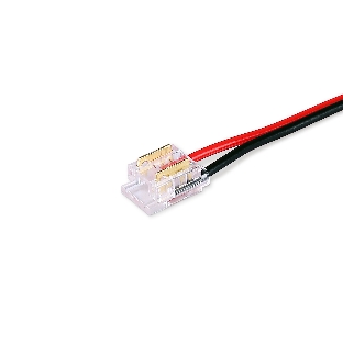 Соединитель гибкий односторонний COB 12/24V для лент 8/10mm (2 конт.) (10шт)