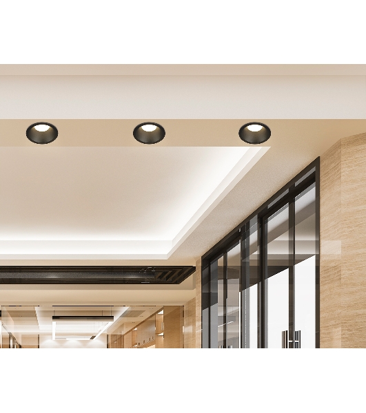Встраиваемый точечный светильник Ambrella light TN102806 BK черный GU5.3 D81*50