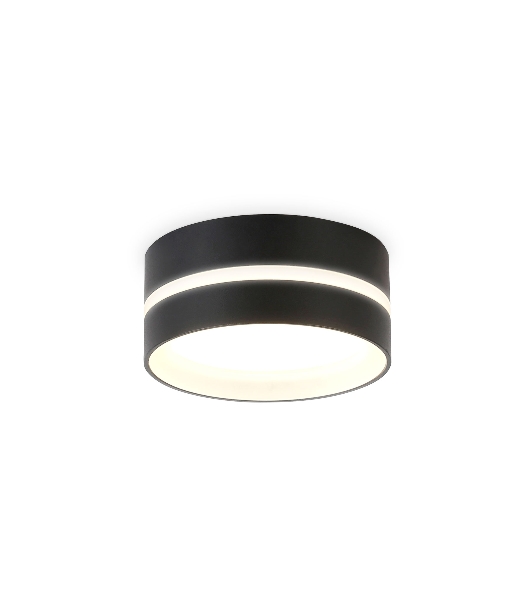 Светильник Ambrella light TN5389 SBK/FR черный песок/белый матовый GX53 IP44 D85*41