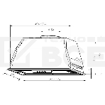 Вытяжка встраиваемая LEX GS Bloc P 900 нержавеющая сталь управление: кнопочное (1 мотор), фото 1