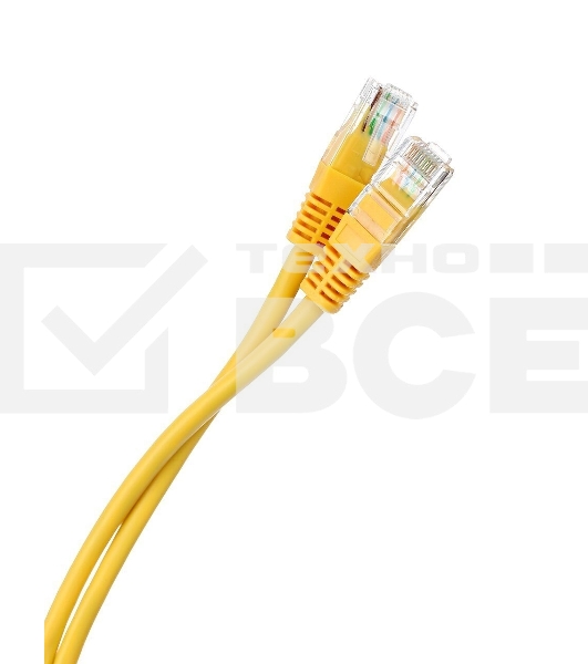 Патчкорд литой 'Aopen' UTP кат.5е 10м желтый 