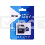 Флеш карта MicroSDXC 128GB Netac Class 10 UHS-I U1 P500 Standart + адаптер [NT02P500STN-128G-R], фото 1