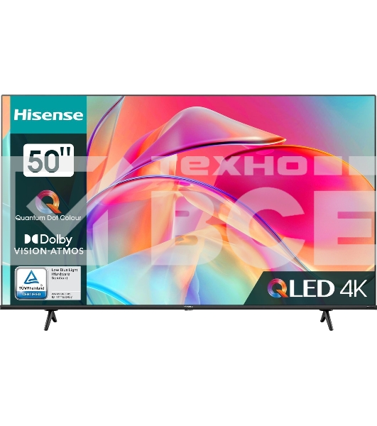 Телевизор Hisense 50' 50E7KQ черный QLED UHD 60Hz Smart