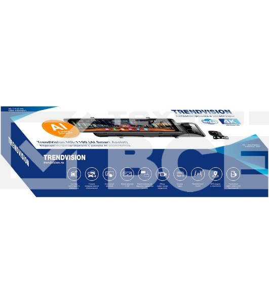 Видеорегистратор TrendVision MR-1100 черный 2Mpix 2160x3840 2160p 150гр. GPS SA 223