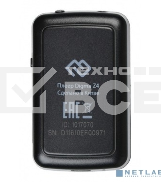 Плеер Hi-Fi Flash Digma Z4 BT 16Gb черный/1.5