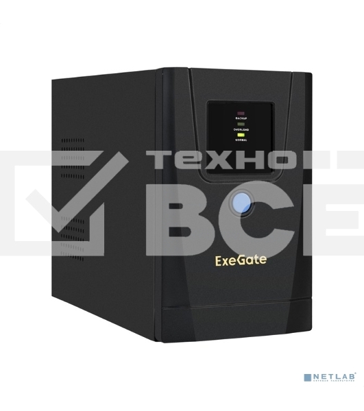 Источник бесперебойного питания ExeGate SpecialPro UNB-650.LED.AVR.1SH.2C13.RJ.USB