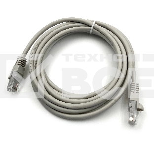 Патч-корд Buro LSZH UTP cat5E 3м серый RJ-45 (m)-RJ-45 (m) (UTP-5E-3M-G-LSZH)