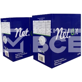 Кабель витая пара U/UTP кат.5E 4х2х24AWG solid CCA PE Out. 305м (м) Net.on 01-0301