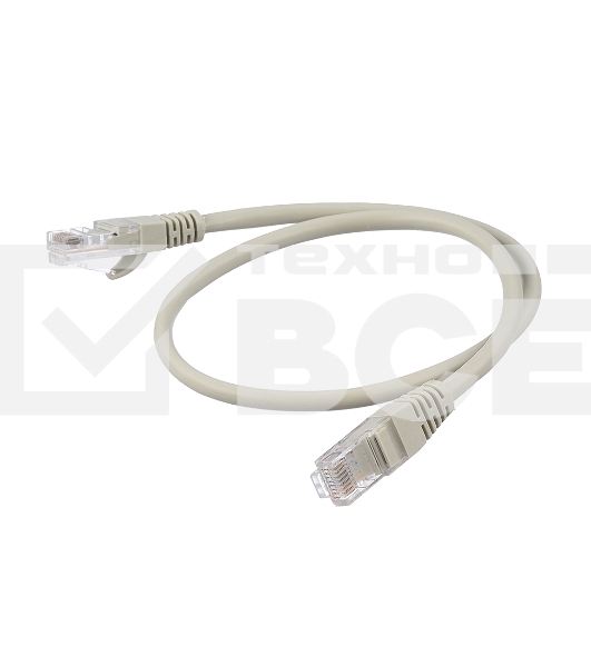 Кабель GOPOWER PATCH RJ-45(M)-RJ-45(M) 00-00029033 0.5M GREY