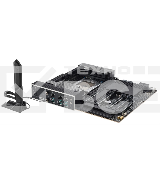 Материнская плата ASUS Pro WS TRX50-SAGE WIFI, sTR5, AMD TRX50, 4xDDR5, 4xSATA, 3xM.2, 1xSlimSAS, 1xPCI-E 5.0 x8, 1xPCI-E 4.0 x16, 1xPCI-E 4.0 x4, 2x 10Gb LAN, 2xUSB-A 2.0, 6xUSB-A 3.2 Gen 2, 1xUSB-C 3.2 Gen 2x2, 2x3.5 мм, 5.1, E-ATX