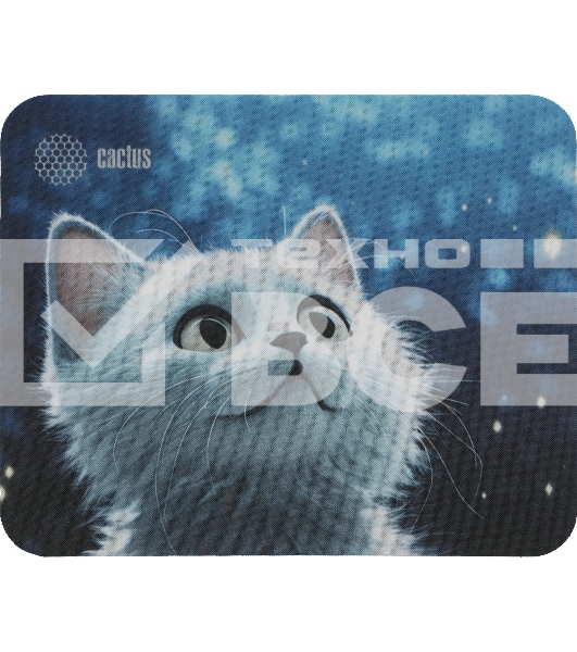 Коврик для мыши Cactus White Cat 220x180x2мм (CS-MPC-P06XS)