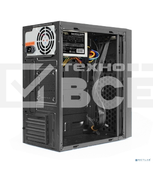 Корпус Minitower ExeGate BAA-113-AAA350 (mATX, БП AAA350 с вент. 8см, 2*USB, аудио, черный)