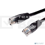 Кабель патч-корд, Filum FL-U5-2M-BK U/UTP 5e cat. 2м, 26AWG(7x0.16 мм), омедненный алюминий (CCA), PVC, чёрный, фото 1