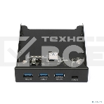 Планка USB 3.0 на переднюю панель 3.5' Gembird, FP3.5-USB3-3A1C, 3xUSB-A 3.0 + 1xType-C, фото10