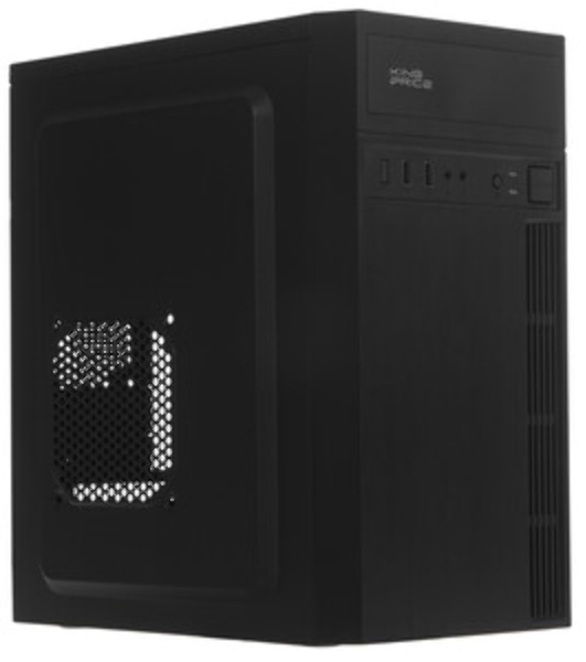 Компьютерный корпус KingPrice KPCC-MN210 черный без БП mATX 1x80мм 2x120мм 2xUSB 2.0 audio