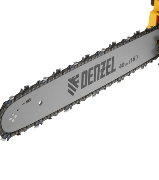 Пила цепная бензиновая Denzel DS-4516, шина 40 см, 45 см 3, 2,5 л.с., шаг 0,325, паз 1,5 мм, 64 зв