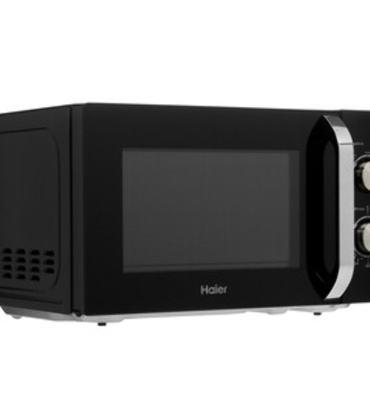 Микроволновая печь Haier HMB-MM208BA черный/серебристый, 20 л, 800 Вт, переключатели - поворотный механизм