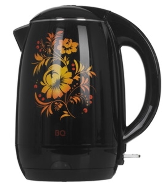 Чайник электрический BQ KT1702P черный-Цветы
