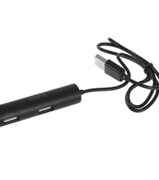 USB-концентратор Buro BU-HUB4-0.5R-U2.0, USB 2.0, USB 4 порта, USB