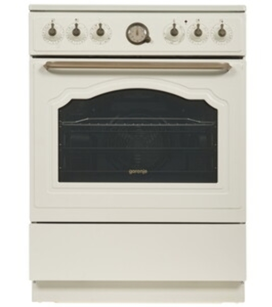 Плита электрическая Gorenje GECS6B70CLI бежевая, конфорок 4 электрических, духовка 71 л, 60 см x 85 см x 60 см