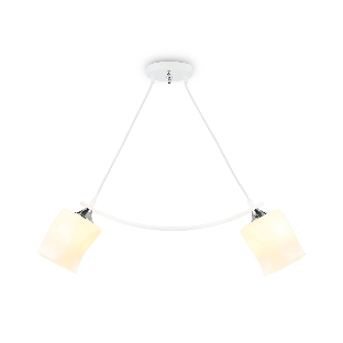 Светильник Ambrella light TR303154/2 WH/CH/FR белый/хром/белый матовый E27/2 max 40W 640*115*410