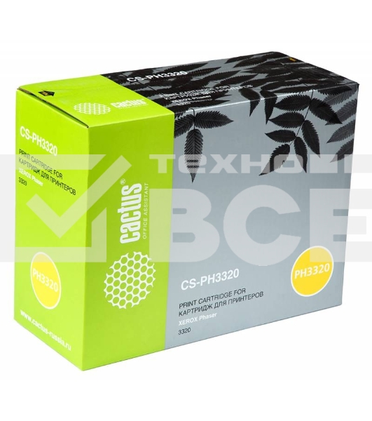 Картридж лазерный Cactus CS-PH3320 106R02304 черный (5000 стр.) для Xerox Phaser 3320