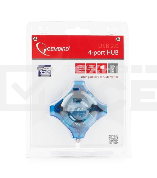 Контроллер GEMBIRD  HUB USB2.0 4-port UHB-C224