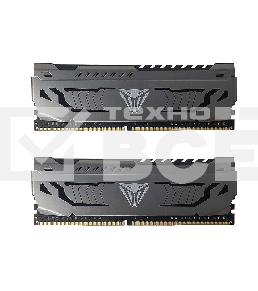Оперативная память Patriot Viper Steel, DDR4, 16GB (2x8 GB), 3600 MHz, CL17, радиатор, чёрный