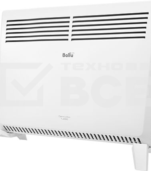 Конвектор Ballu Camino Eco Turbo BEC/EMT-1500 белый, 1500 Вт, 20 м2, термостат