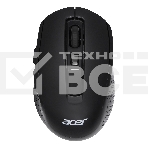 Мышь беспроводная Acer OMR070 черный, 1600 dpi, радиоканал, Bluetooth, USB, кнопки - 6, фото 1