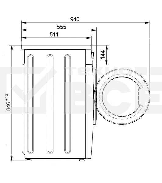 Стиральная машина Atlant СМА 70С107-000 белый, загрузка фронтальная 7 кг, 1000 об/мин., класс: А++