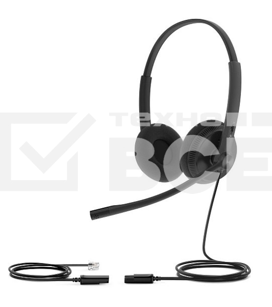 Гарнитура YEALINK YHS34 Lite Dual Дуо, Проводная, HD звук, QD, RJ9, шт