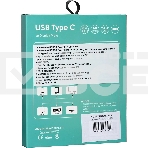 Кабель-адаптер VCOM USB Type-Cm --> DP1.4v (m) 8K@60Hz, 1.8m , Alum Shell, фото 1