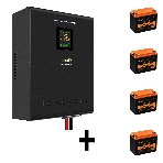 Комплект источника бесперебойного питания Exegate EX296004RUS + батарея 33Aч EX285664RUS 4шт (инвертор, синус, для котла, настенный) ExeGate FineSine SX-5000.LCD.AVR.2SH.T <5000VA/3500W, чистая синусоида, цветной LCD-дисплей, AVR, 2*Schuko+клеммы, линейно-интерактивный, крепление настенное, Black> + батарея ExeGate HRL 12-33 (12В, 33Ач) 4шт, фото13